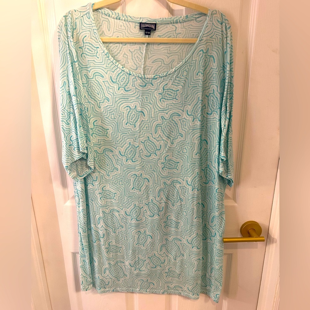 VGUC Vilebrequin Women’s cover up. Teal turtles